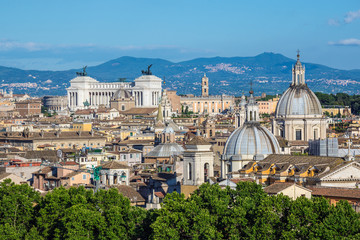 Naklejka na ściany i meble Rome city skyline - Italy