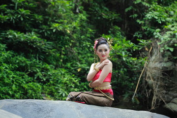 Naklejka na ściany i meble Dancer Thailand 