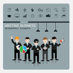 teamwork business Concept of Group of People Vector.