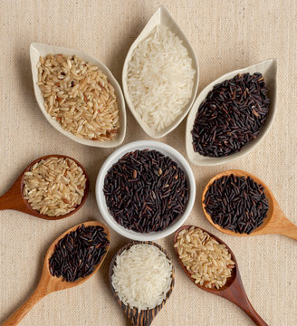 Closeup rice collection design