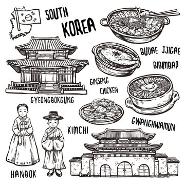 travel concept of south Korea
