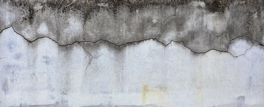 Crack Pattern On Cement Wall 