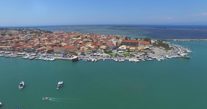 Aerial view of Lekfada capital city 

