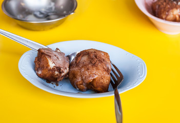 Ice cream chocolate fried