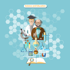 Science and education, laboratory research, professor, chemistry
