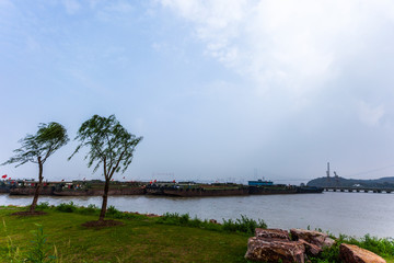 Fototapeta na wymiar ship building park jiangyin