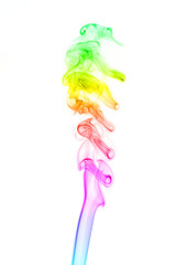 abstract smoke isolated on white background