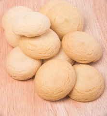 cookies or butter cookies on a background.