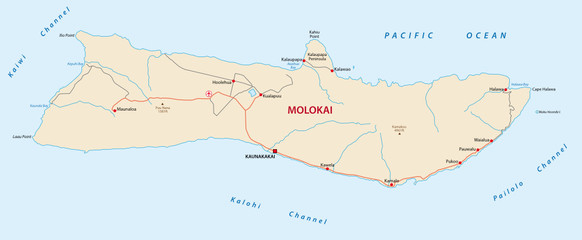 molokai road map