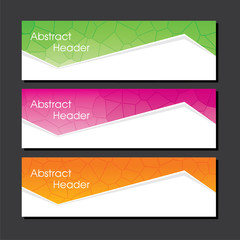 creative business website header design vector