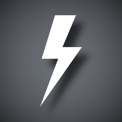 Vector lightning bolt icon