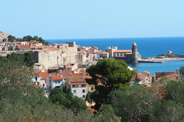 Obraz premium Collioure clocher et chapelle