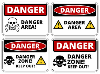 Danger sign - obrazy, fototapety, plakaty