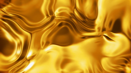 Liquid gold metal surface (seamless looping) - Powered by Adobe