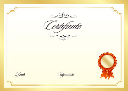certificate template　証明書・表彰状