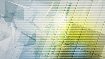 Abstract tech background. Futuristic technology interface. Vecto