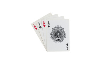 Playing cards isolated