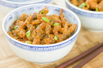 Crispy Beef - Oriental battered and deep-fried beef with sweet chilli sauce.