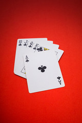 Playing cards isolated
