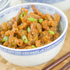 Crispy Beef - Oriental battered and deep-fried beef with sweet chilli sauce.