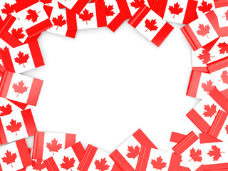 Frame with flag of canada