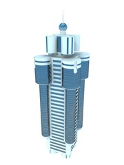 single skyscraper