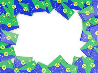 Frame with flag of christmas island