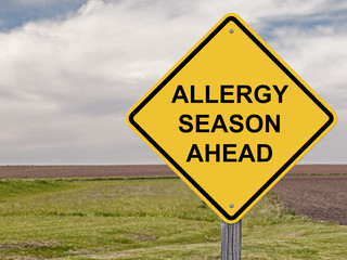 Obraz premium Caution - Allergy Season Ahead