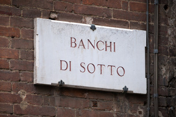 Banchi di Sotto in Siena