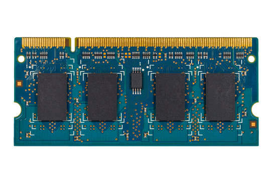 RAM memory isolated on white