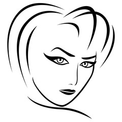 Abstract female gaze