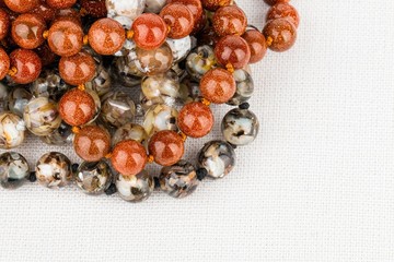 Beads jewelry - Stock Image macro.