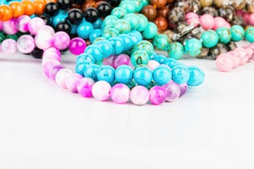 Beads jewelry - Stock Image macro.