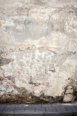 Aged street wall