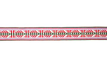 Detail of colorful folk costume belt