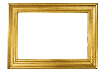Wooden frame painted with gold