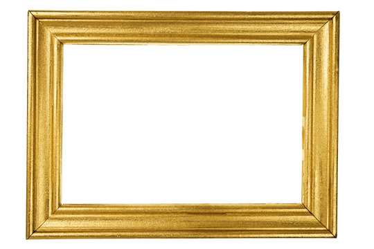 Wooden frame painted with gold