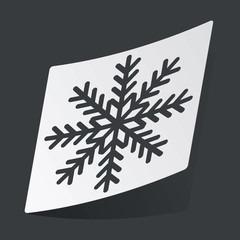 Monochrome winter sticker