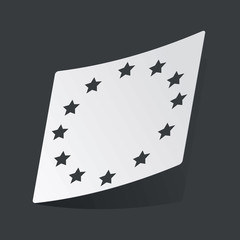 Monochrome European Union sticker