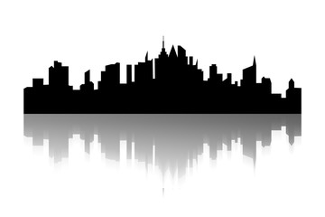 Composite image of cityscape