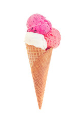 Ice cream dessert isolated