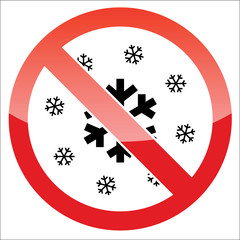 Snow forbidden icon