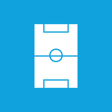 Simple football field blue icon