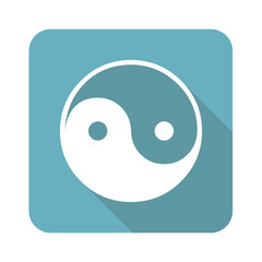 Square ying yang icon