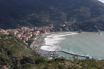 Levanto, Ligurien, Italien, Mittelmeer, Riviera, Cinque terre, Meer, Strand, Sansstrand