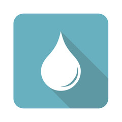 Square water drop icon