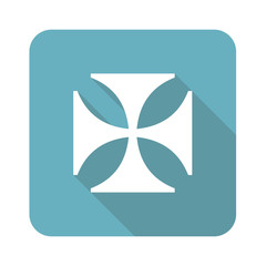 Square maltese cross icon