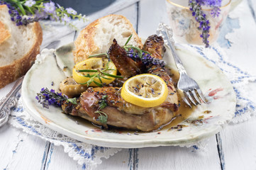 Lavendel Hähnchen