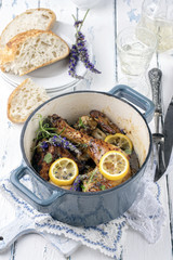 Lavendel Hühnchen