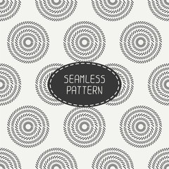 Geometric monochrome art hipster line seamless pattern with